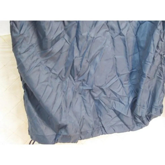 Vintage Windbreaker U.S. Space Camp Jacket Half Zip Hooded Navy Blue Medium - Picture 8 of 8